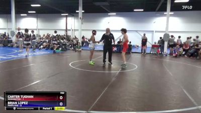 110 lbs Placement Matches (8 Team) - Carter Tughan, Washington vs Brian Lopez, Maryland