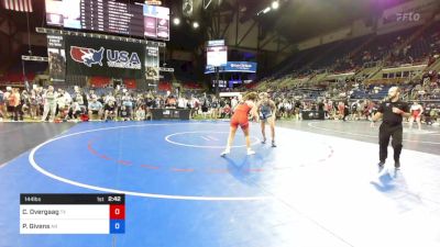 144 lbs Rnd Of 32 - Chloe Overgaag, Texas vs Presley Givens, Arkansas