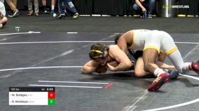 133 lbs Consolation - Montorie Bridges, Wyoming vs Rico Montoya, Northern Colorado