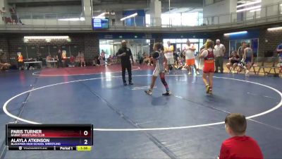 92-110 lbs Round 2 - Alayla Atkinson, Blackman High School Wrestling vs Paris Turner, Rabbit Wrestling Club