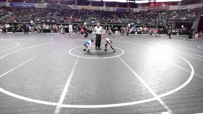 46 lbs Semifinal - Asher Wilbur, Predator Wrestling vs Caleb De Los Reyes, Kansas Young Guns