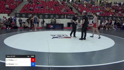 65 kg Cons 32 #2 - Colyn Finley, Elevate Wrestling Club vs Abel Brown, Temecula Valley High School Wrestling