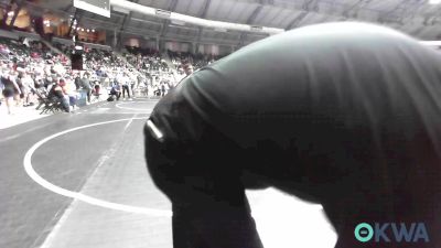 131 lbs Round Of 16 - Kyson Roof, Wyandotte Youth Wrestling vs Jeremiah Burrough, Deer Creek Wrestling Club