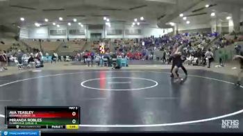 100 lbs Placement (4 Team) - Ava Teasley, Rossview (Girls) vs Miranda Robles, Clarksville (Girls)