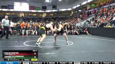 220 lbs Quarterfinal - Zander Glazebrook, 2-Bettendorf vs Collin Munter, 7-Fort Dodge