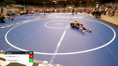 90 lbs Quarterfinal - Brantley Mattison, R.A.W. vs Brylan Mcgonigal, Cleveland Take Down Club