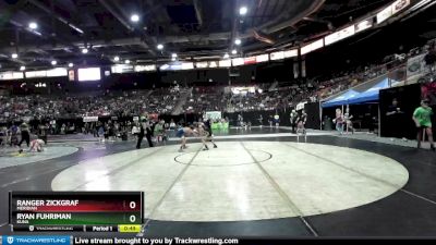 98 lbs Cons. Round 4 - Ryan Fuhriman, Kuna vs Ranger Zickgraf, Meridian