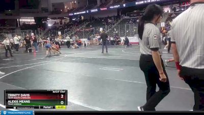 132 lbs Cons. Round 4 - Trinity Davis, Team South Carolina vs Alexis Means, Team Kansas