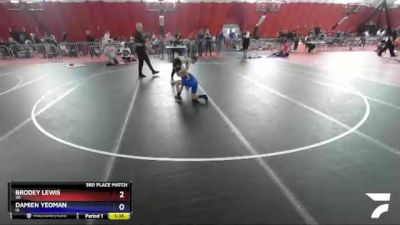 83 lbs 3rd Place Match - Brodey Lewis, WI vs Damien Yeoman, IA