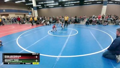 44-49 lbs Round 1 - Bennett Todd, Texas Elite Wrestling Club vs Ryan Arceneaux, Keller Wrestling Club