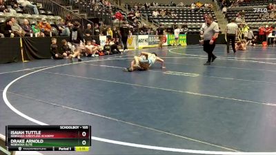 105 lbs Quarterfinal - Drake Arnold, Nebraska Elite vs Isaiah Tuttle, Nebraska Wrestling Academy