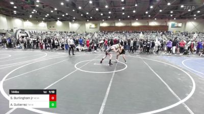 144 lbs Rr Rnd 1 - Steven Burlingham Jr, Nevada Elite WC vs Adrian Gutierrez, TW Wrestling