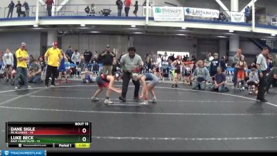 68 lbs Round 4 (8 Team) - Dane Sigle, PA Alliance vs Luke Beck, East Coast Elite