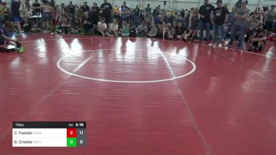 75 lbs Pools - Cj Fassler, Donahue W.A. vs Geno Crooks, West Virginia Wild