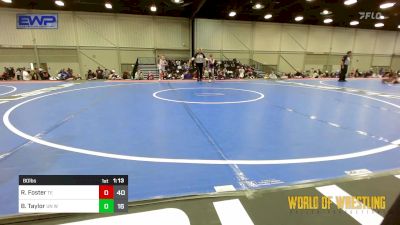 80 lbs Rr Rnd 4 - Ret Foster, Takedown Elite 9u vs Braxton Taylor, Untouchables 9U White