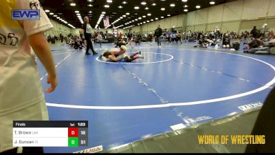 120 lbs Final - Tyson Brown, LWA 9U vs John Ryan Duncan, Takedown Elite 9u