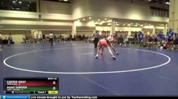106 lbs Round 6 (8 Team) - Carter West, Iowa Black vs Noah Shriver, TOWC Trojans