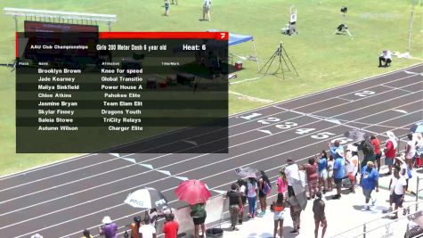 Youth Girls' 200m, Finals 6 - Age 6