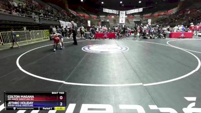 92 lbs Quarterfinal - Colton Magana, Del Norte Wrestling Inc. vs Jethro Holiday, Rough House Wrestling