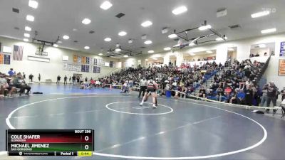 157 lbs Cons. Round 2 - Michael Jimenez, San Gorgonio vs Cole Shafer, Glendora