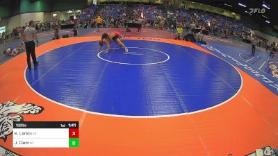 132 lbs Round Of 64 - Kyler Larkin, AZ vs Joseph Clem, NY