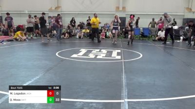 108 lbs Pools - Michael Logsdon, Jacket W.C. vs Quinton Moss, Dayton Bandits - Gray