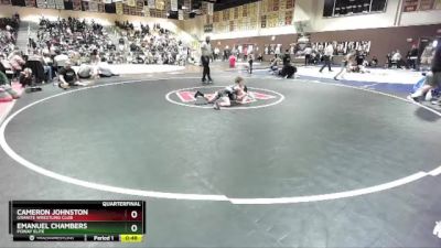 67 lbs Quarterfinal - Cameron Johnston, Granite Wrestling Club vs Emanuel Chambers, Poway Elite