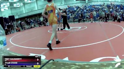 126 lbs Cons. Round 1 - Trey Daugherty, OH vs Tyler Evans, IL