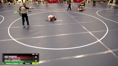 70 lbs Quarterfinal - Leo Vazquez, Pinnacle Wrestling Club vs Kalon Lindquist, Owatonna Wrestling Academy