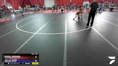 125 lbs Quarterfinal - Mykell Rodgers, Ringers Wrestling Club vs Collin Hamm, Wrestling Factory