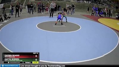 49 lbs Cons. Round 4 - Zayden Skaggs, Viper Wrestling vs Mattix Borden, Rock Of Redmond Wrestling