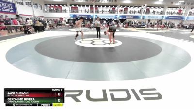 127-2 lbs Round 1 - Geronimo Rivera, Sanderson Wrestling Academy vs Jack Duraski, Izzy Style Wrestling