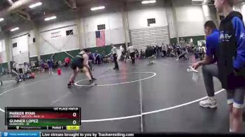 140 lbs Finals (2 Team) - Parker Ryan, Kearney Matcats - Blue vs Gunner Lopez, Grandview