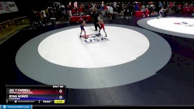 74 lbs Cons. Round 3 - Jay T Farrell, Spring Hills Wrestling vs Ryan Nored, California