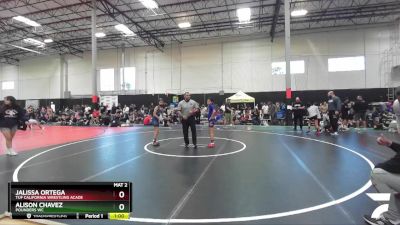 97-114 lbs Round 2 - Jalissa Ortega, TUF California Wrestling Acade vs Alison Chavez, POUNDERS WC