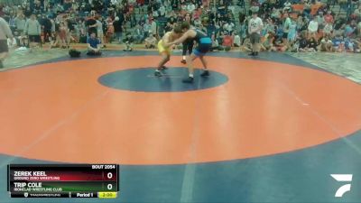 182 lbs Semifinal - Zerek Keel, Ground Zero Wrestling vs Trip Cole, Ironclad Wrestling Club