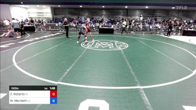 132 lbs Consi Of 32 #2 - Zalika Roberts, PA vs Madeline Merideth, CA