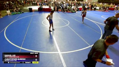 120 lbs Cons. Round 4 - Samuel Lee, Primal Wrestling Club vs Christopher Qureshi, Orange County RTC