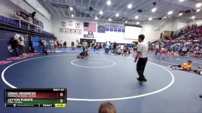 90 lbs 3rd Place Match - Leyton Puente, Carey Jr High vs Jonas Hendricks, Torrington Middle School