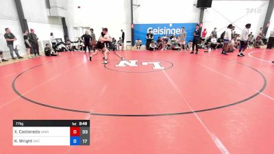 77 kg Quarterfinal - Xavier Castaneda, Team VAWA vs Kaleb Wright, Seagull Wrestling Club