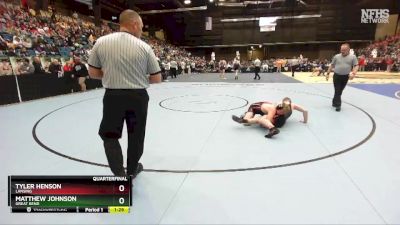 5A-175 lbs Quarterfinal - Tyler Henson, Lansing vs Matthew Johnson, Great Bend