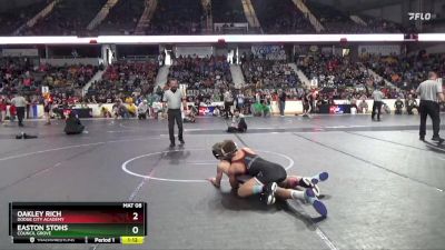 130 lbs Quarterfinal - Easton Stohs, Council Grove vs Oakley Rich, Dodge City Academy