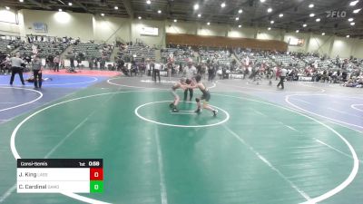 98 lbs Consolation - Jeremiah King, Lassen Wr Assoc vs Colton Cardinal, Damonte Ranch WC