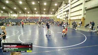 51 lbs 1st Place Match - Michael Turner, Green River Grapplers vs Zendric Montoya, Olympus Wrestling