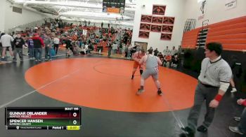 285 lbs 3rd Place Match - Spencer Hansen, Natrona County vs Gunnar Oblander, Huntley Project