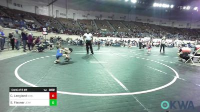 49 lbs Consi Of 8 #2 - Charles (CJ) Langland, Noble Takedown Club vs Simon Flesner, Jenks Trojan Wrestling Club