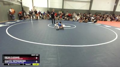 53 lbs Quarterfinal - Micah Clemans, FordDynastyWrestlingClub vs Dakota Veitenheimer, Askeo International Mat Club