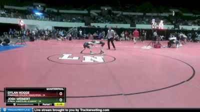 64 lbs Quarterfinal - Dylan Hogge, Poquoson Athletic Association vs Josh Weinert, Pitbull Wrestling Academy