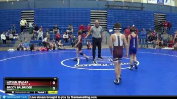 73 lbs Round 3 (4 Team) - Brody Baldridge, Garrett vs Jayden Hadley, Indian Creek B (small)