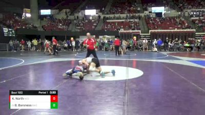 137 lbs Cons. Round 4 - Blake Barsness, Baker Wrestling Club vs Kyler North, Westlake